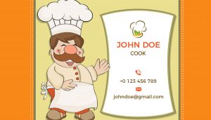 cook business card template