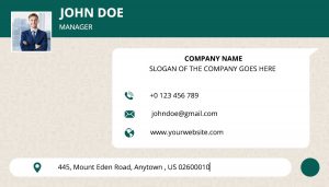 whats app type business card template