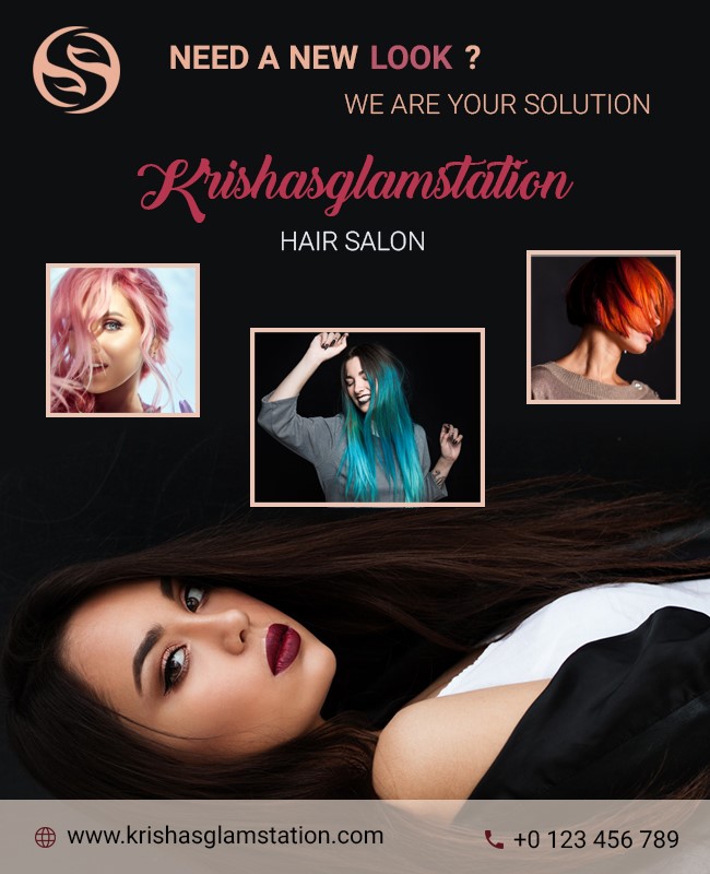 hair stylist poster template