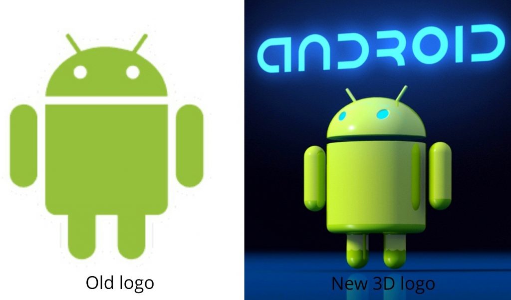 3d android logo