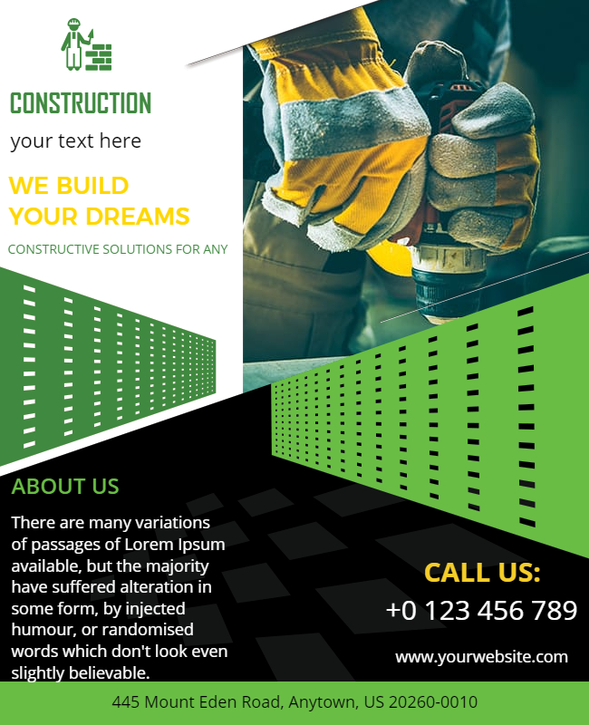 construction poster template