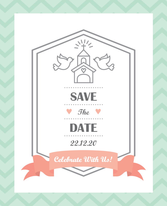 save the date poster template