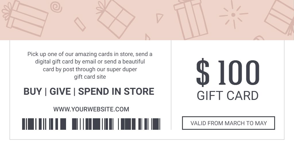 barcode voucher, gift card
