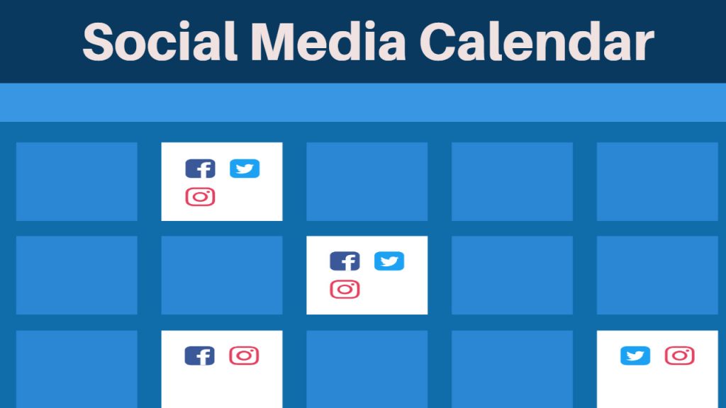 social media content calendar