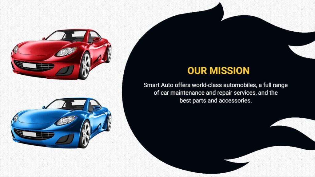 Automobile presentation template