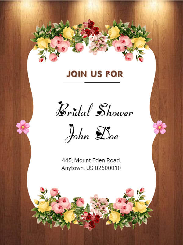 Bridal Shower Invitation Templates