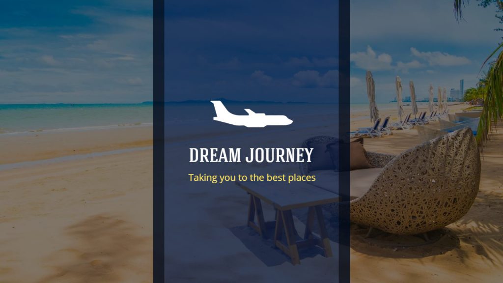 Travel presentation template