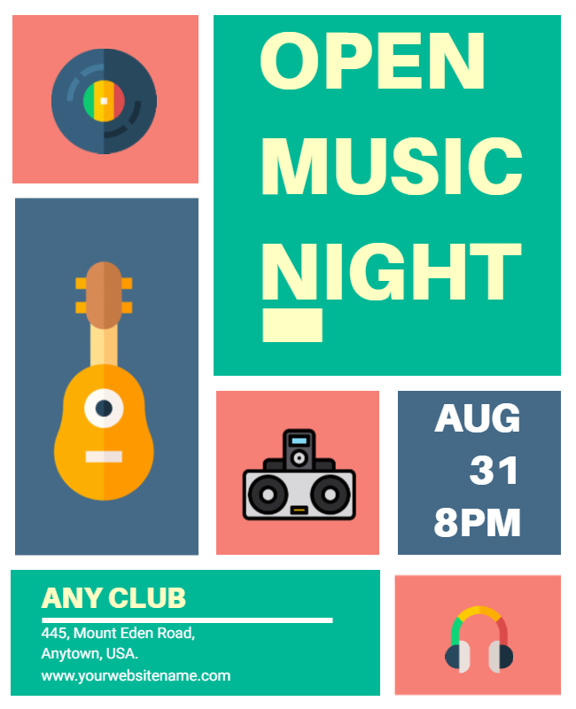 Music Night flyer idea