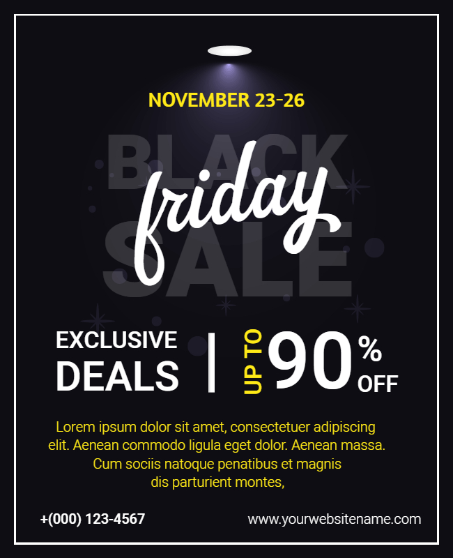 black Friday flyer