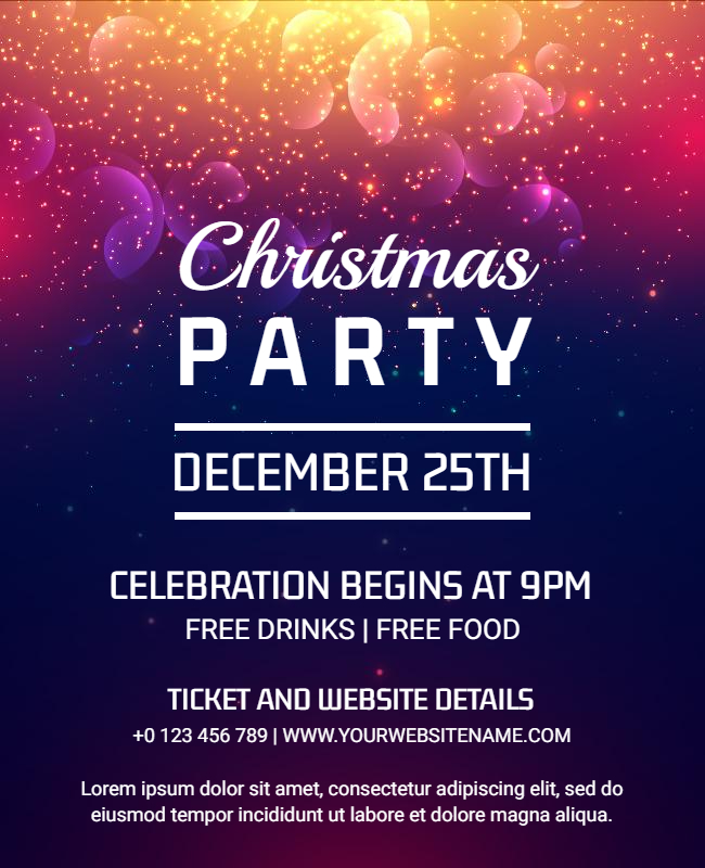 Christmas party flyer