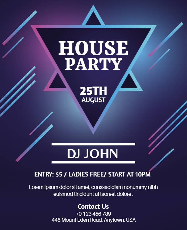 house party flyer