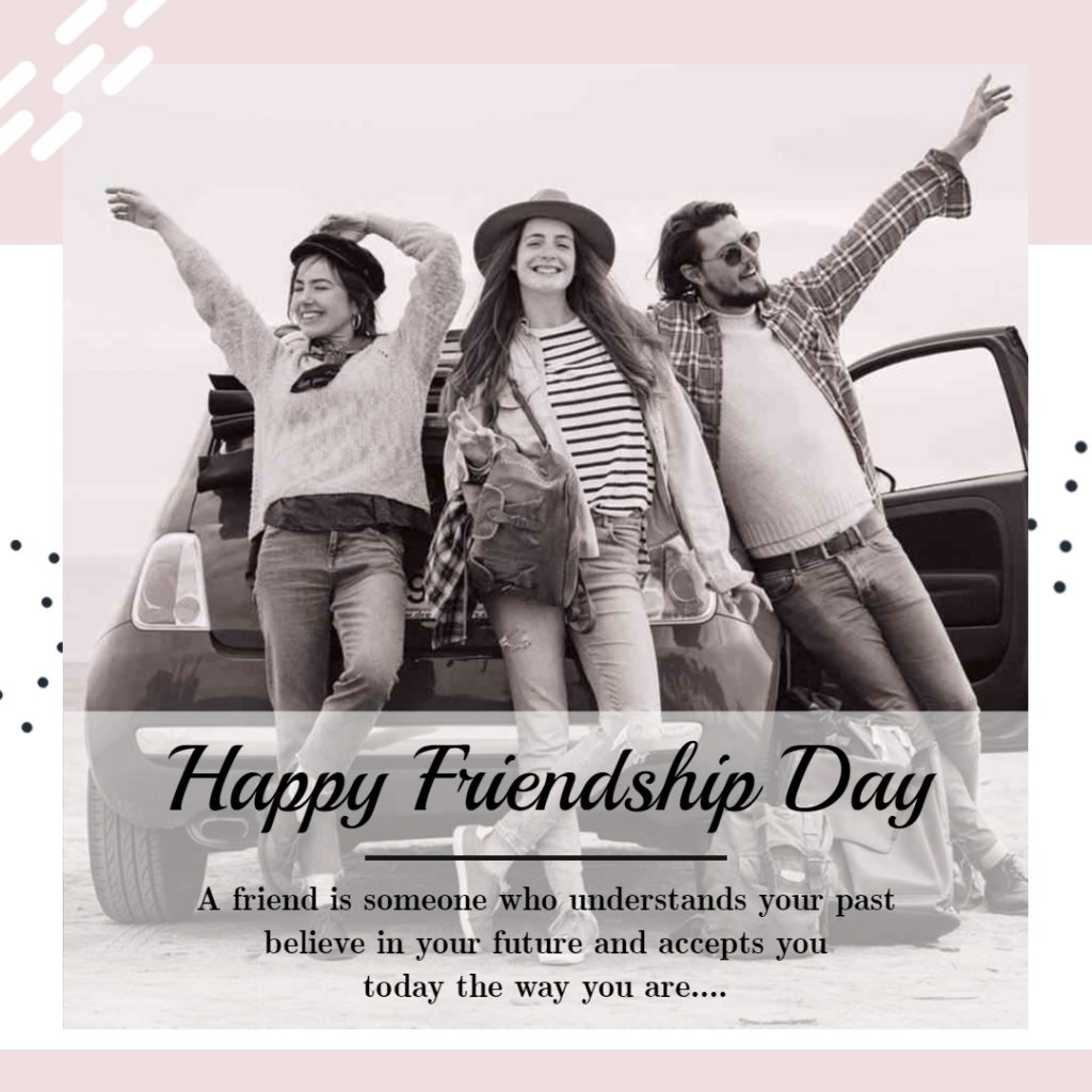 happy friendship day card design