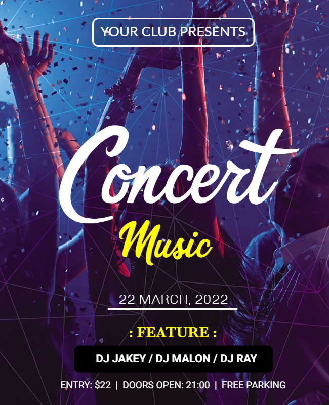 Concert flyer examples