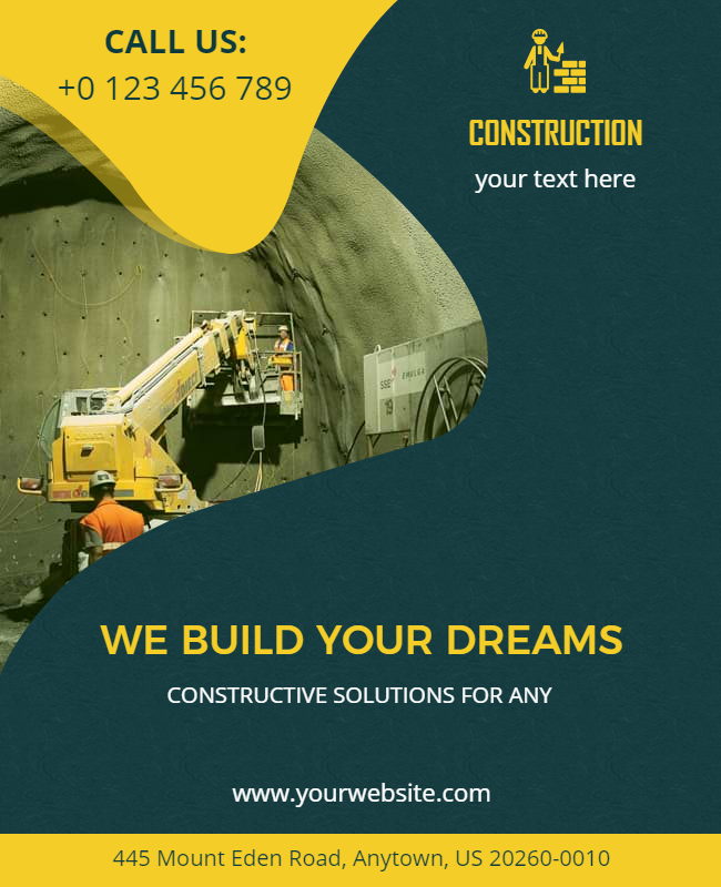 construction flyer design examples