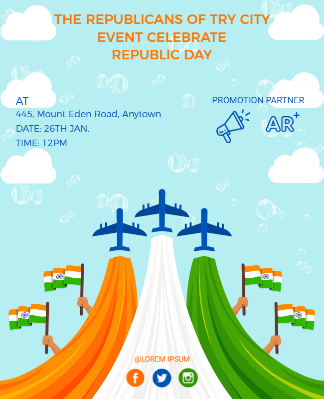 Republic Day Invitation samples