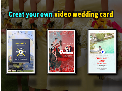 Wedding Card Design & Photo Video Maker With Music app image