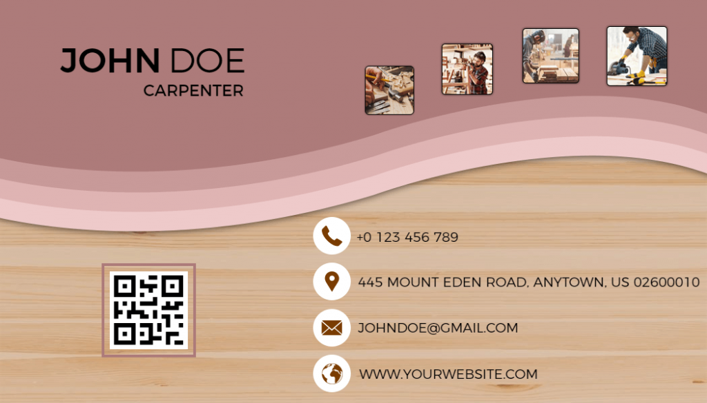 carpentry images for business cards