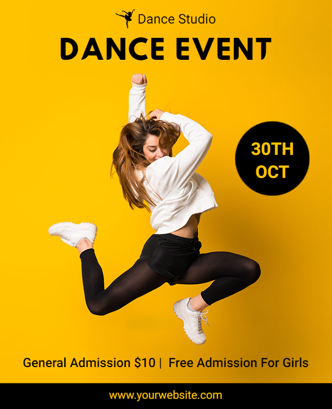 dance event template example