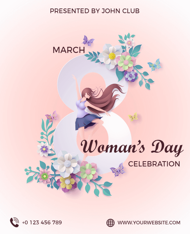 women's day template example