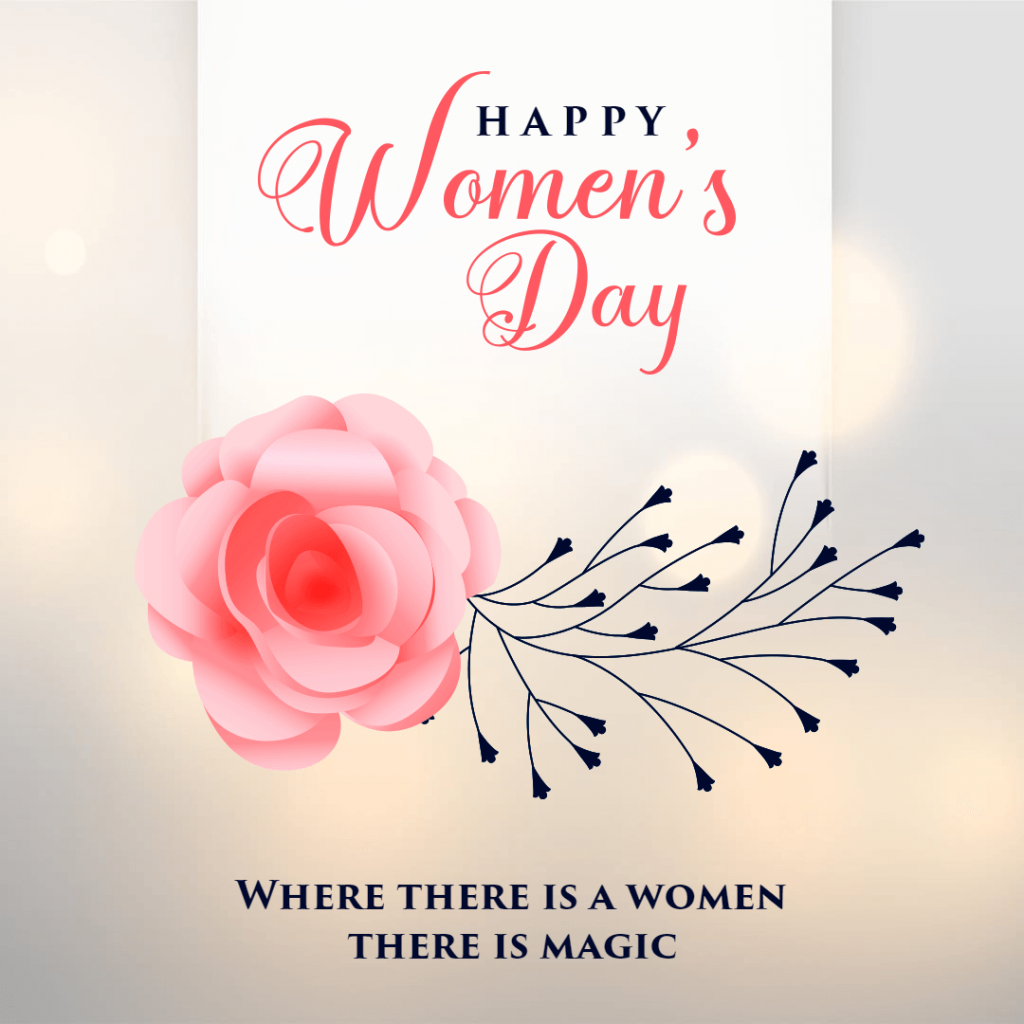 women's day greetings template idea