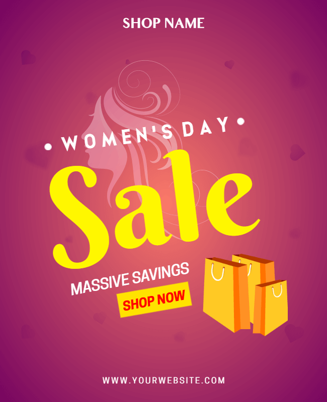 women's day sale design template