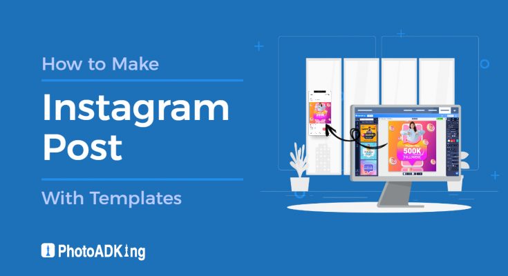 how to make Instagram post with Template