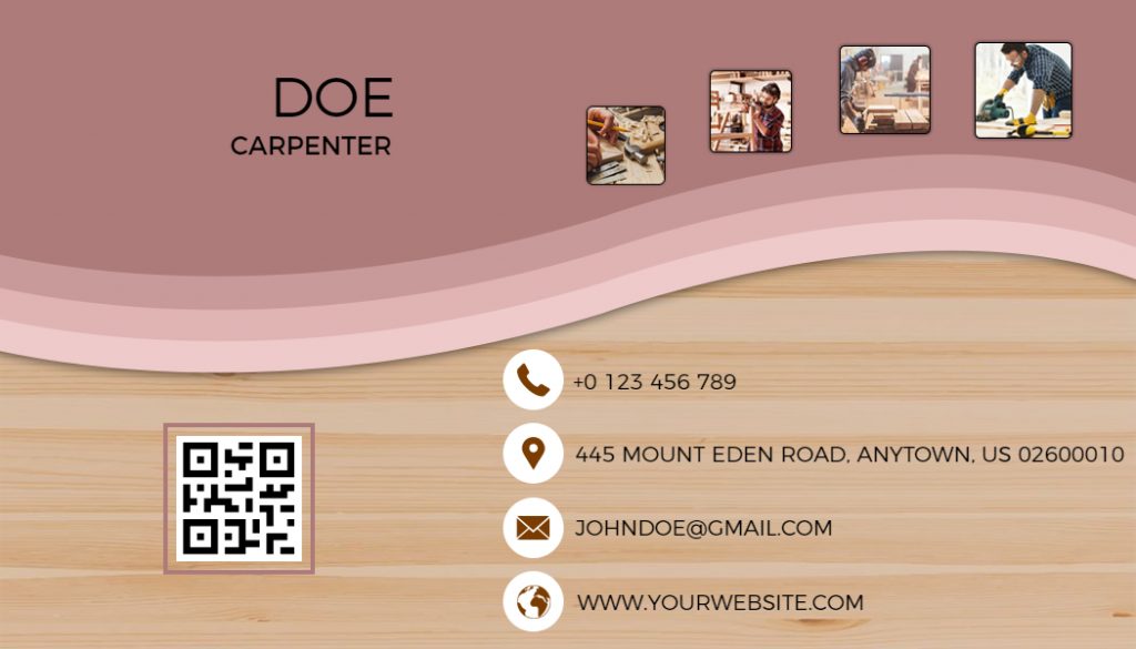 QR Code Business Card Templates