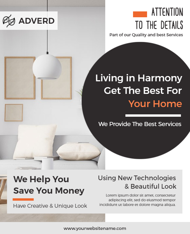 home décor flyer example