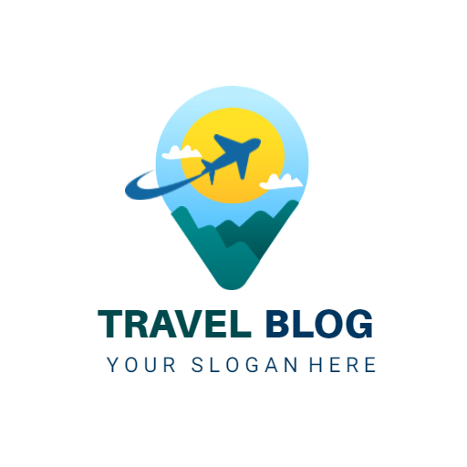 Travel blog logo template