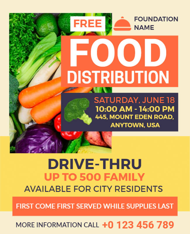 Food Drive Flyer Ideas Tips PhotoADKing