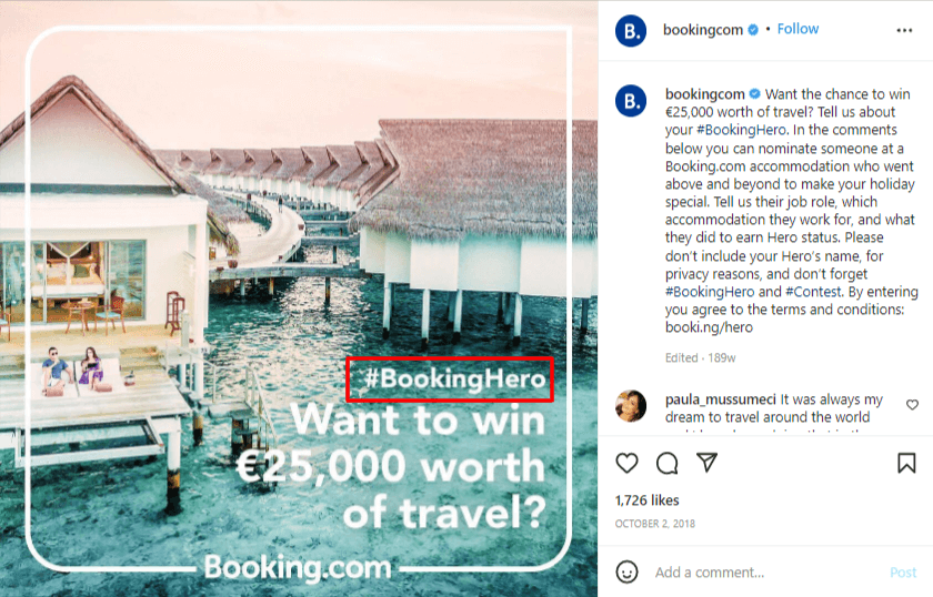 booking hero campaign