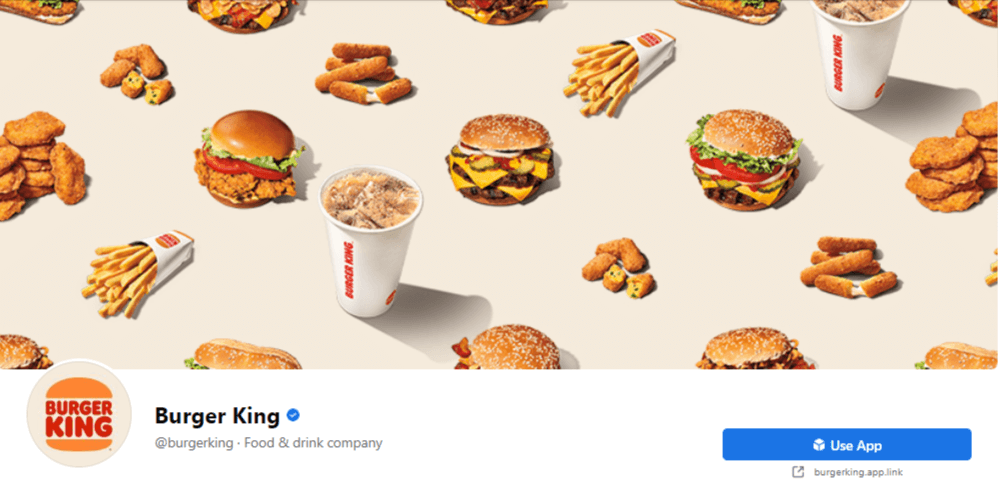 burger king page on facebook