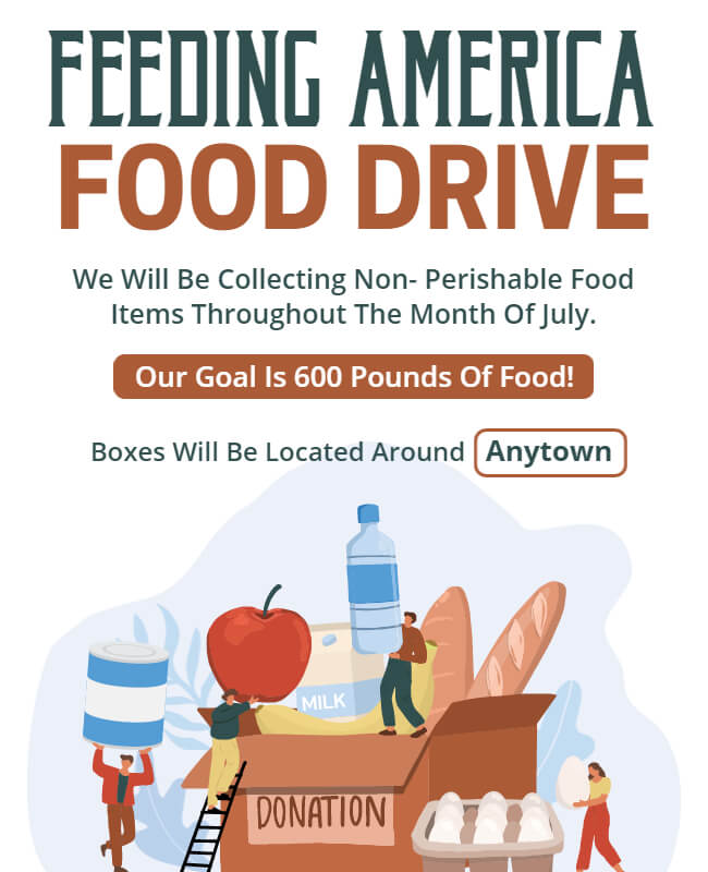 feeding america food drive