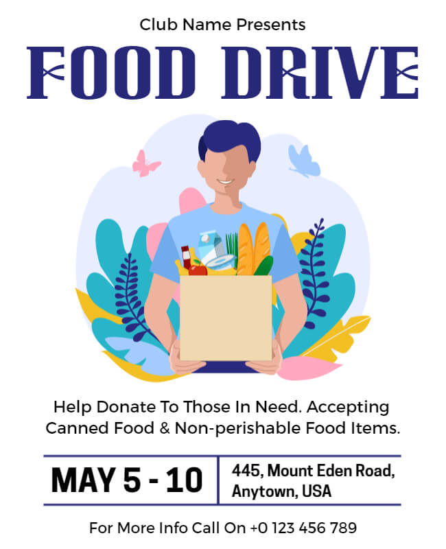 Food Drive Flyer Ideas & Tips PhotoADKing