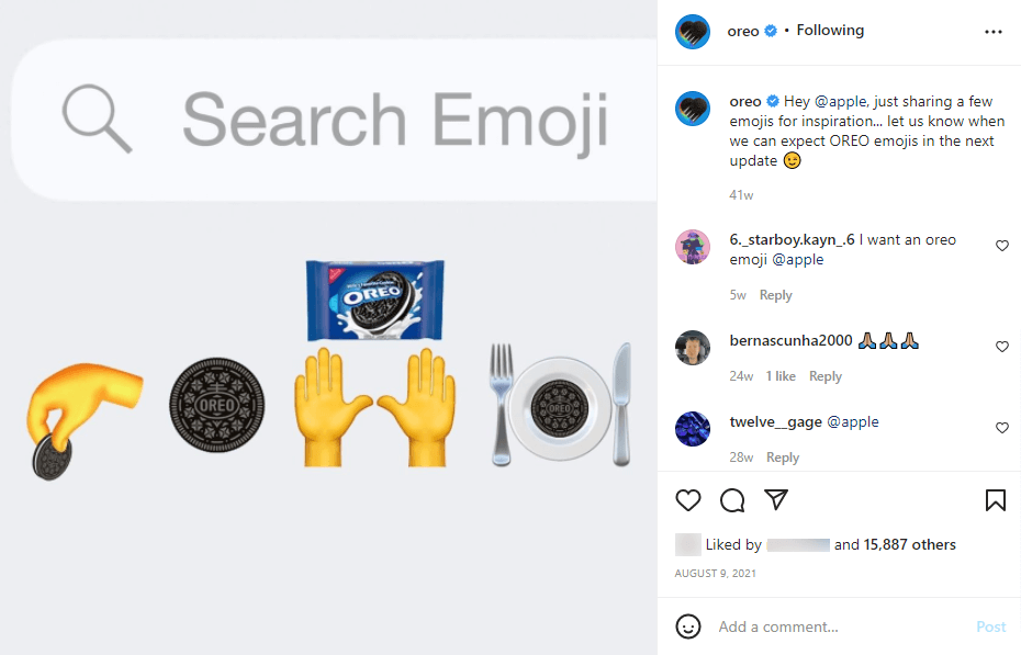 oreo fun posts