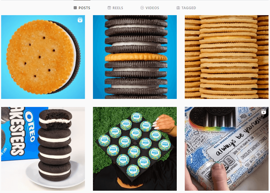 oreo instagram page