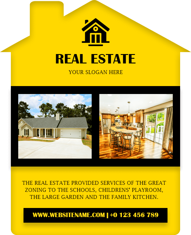 sleek stylish real estate flyer