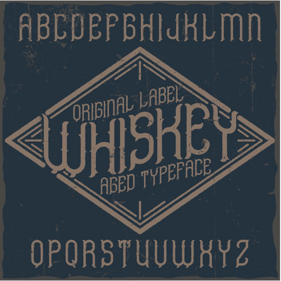the whiskey font collection