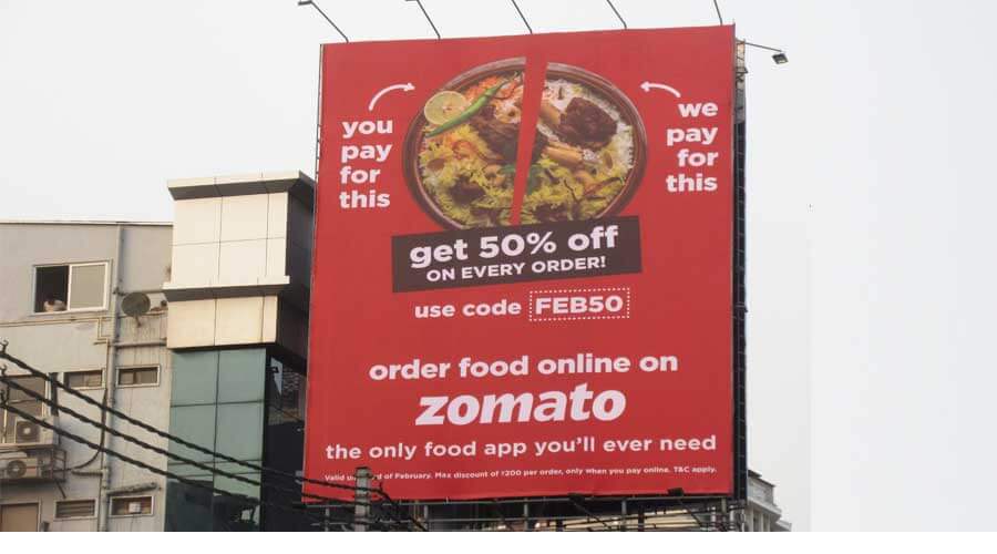 zomato billboard