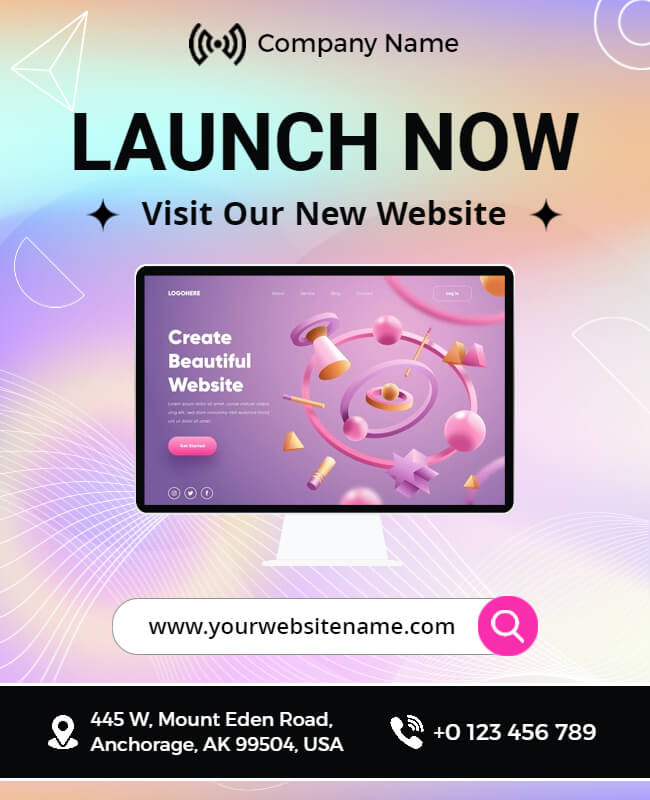 product launch flyer