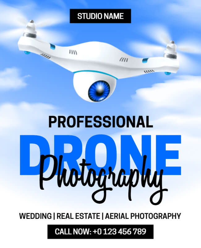 drone photography flyer