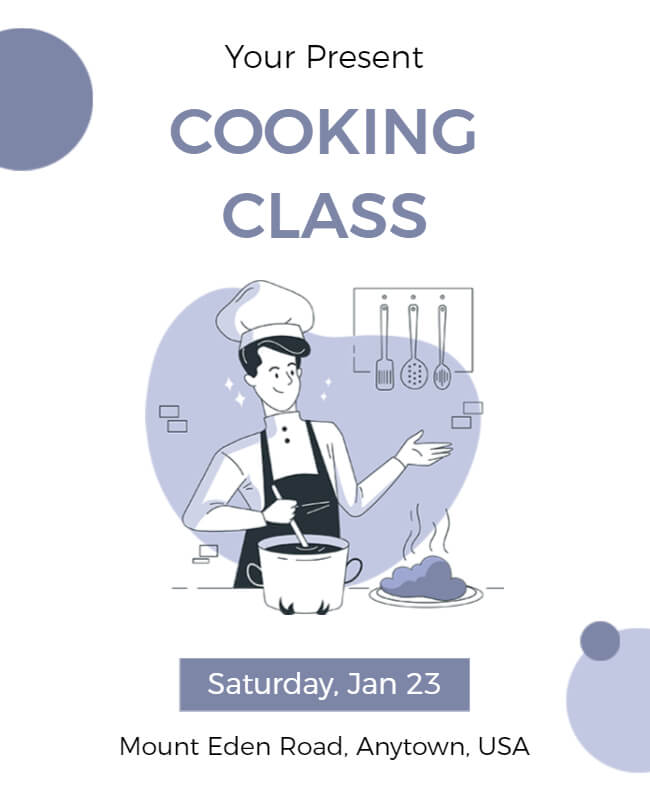 cooking flyer
