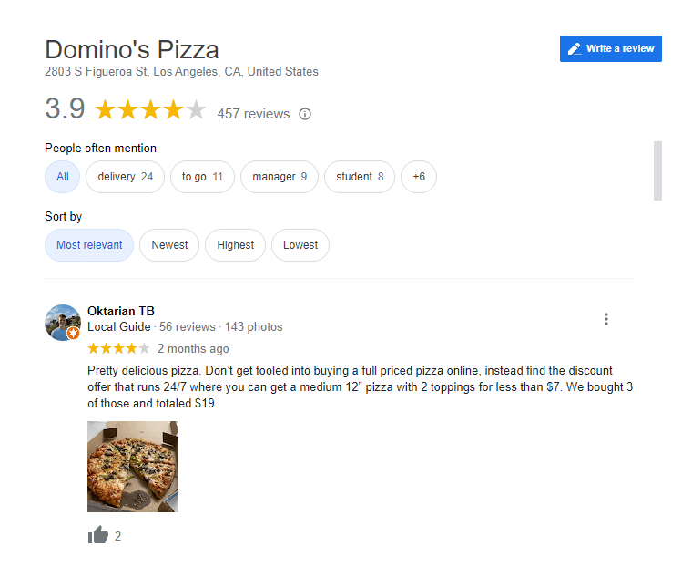 restaurant review