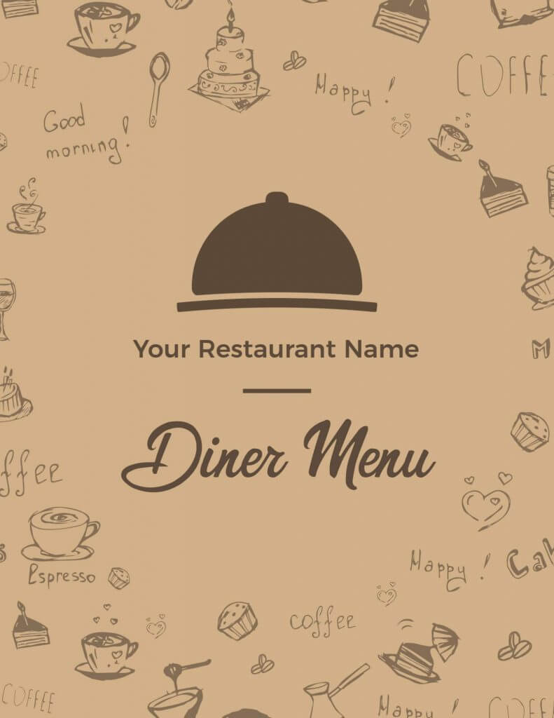 rustic restaurant menu design examples