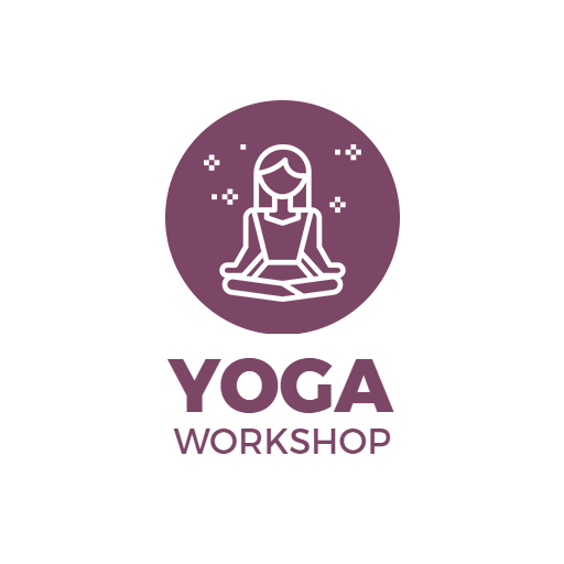 yoga workshop fitness logo design