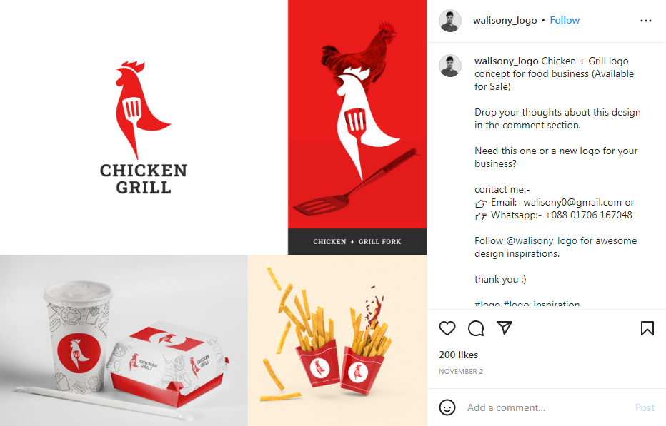 chicken grill logo