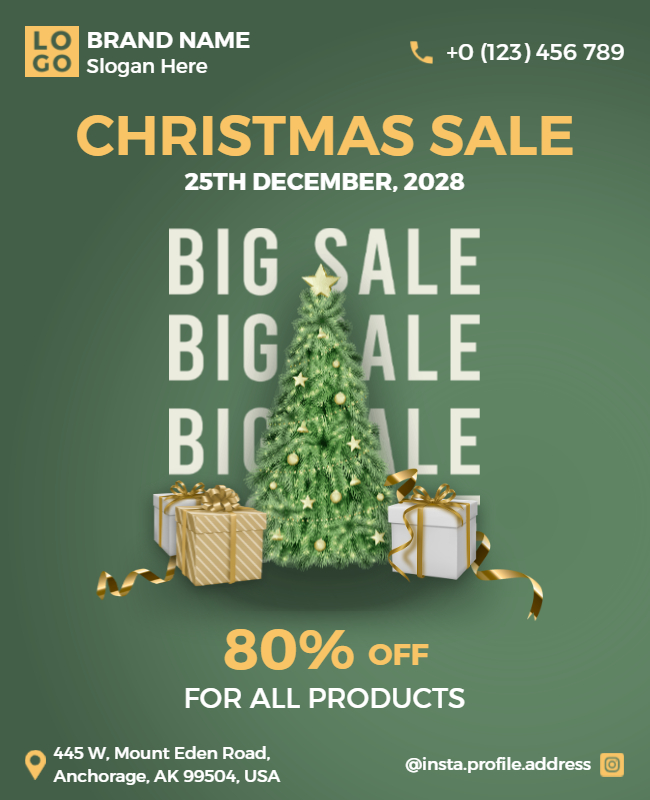 Big Sale Xmas Poster Idea