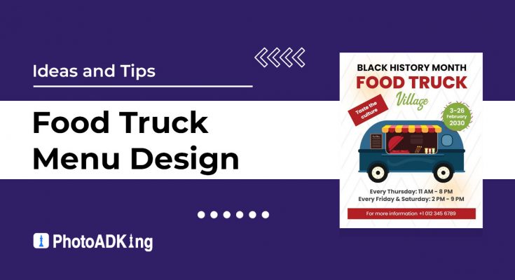 food truck menu design ideas