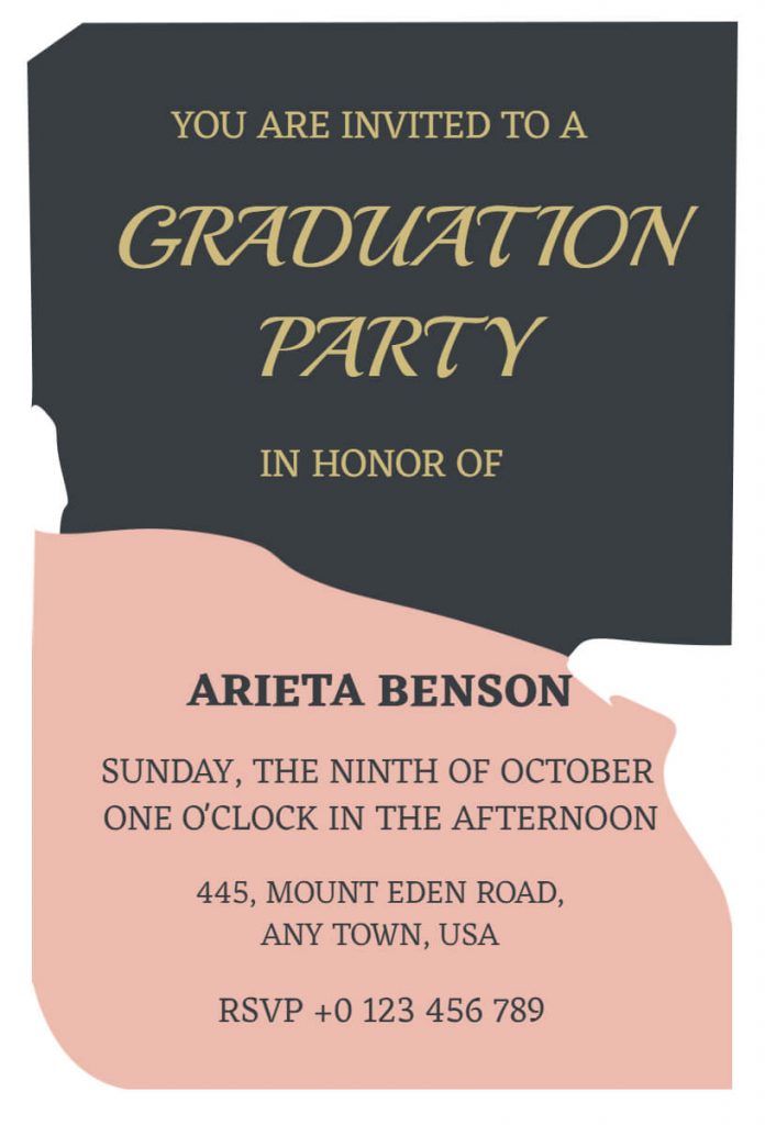 Invitation for party Abstract theme