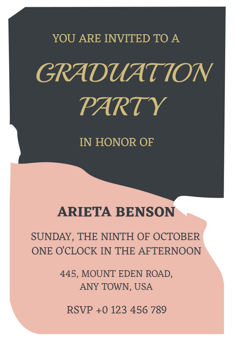 Graduation Party Invitation Ideas & Examples